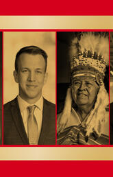 From left to right: Dr. Robert Barclay, PhD; Branden Cave,  BA’17; Elder Rosemary Crowshoe, Hon. LLD’24; Gordon J. Hoffman, MEd’71, Hon. LLD’24.