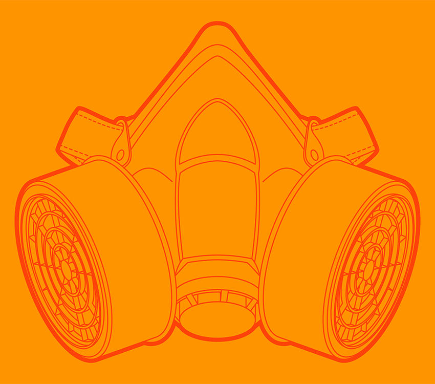 Find Your Fit Illustration of Respirator