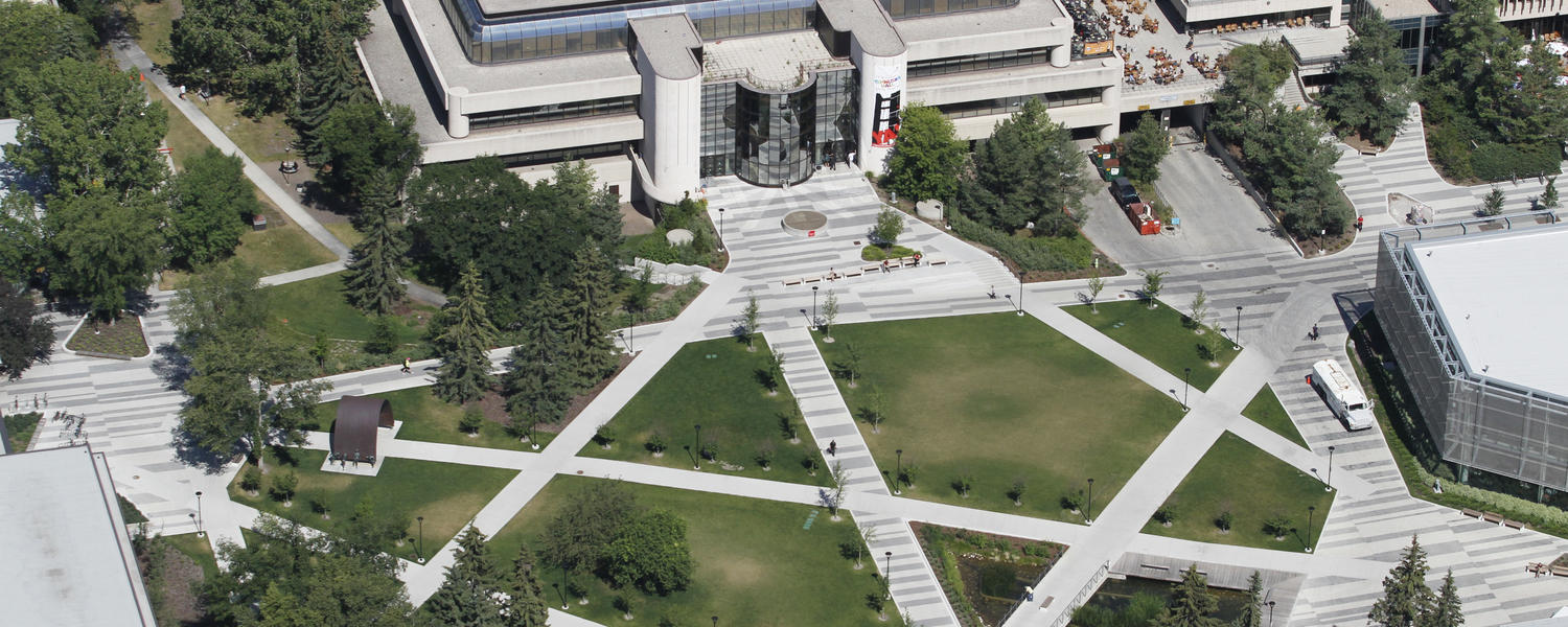 Aerial view of UCalgary campus