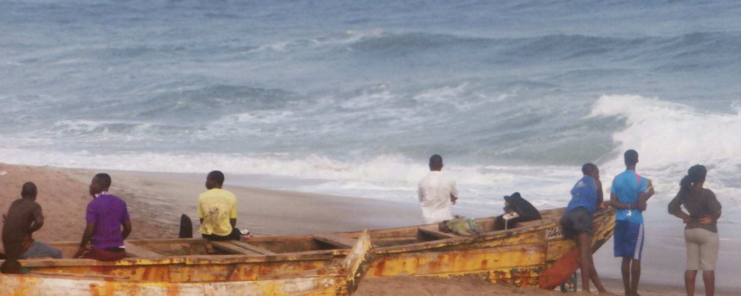 Fishermen on beach