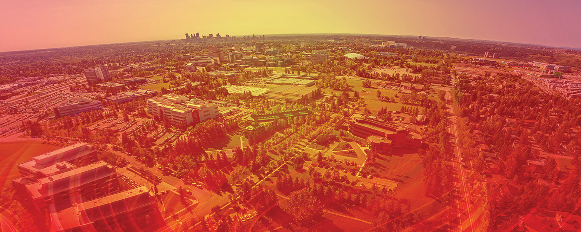 City of Calgary as seen from a drone