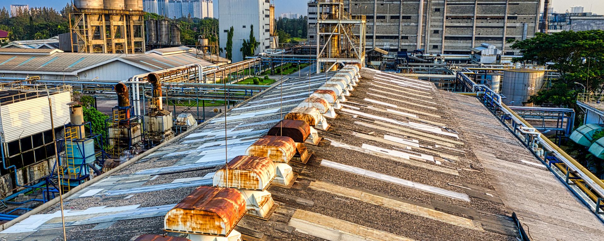 image of industrial area with metal