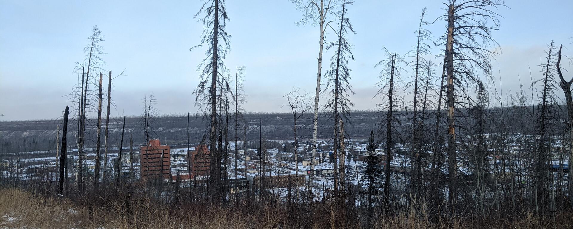 view of Fort McMurray from the Abasand neighbourhood