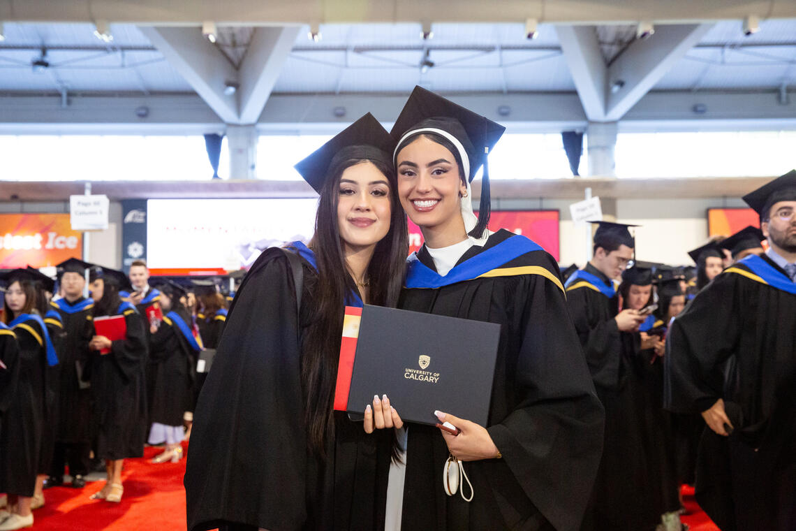 Two new UCalgary alumni at Convocation
