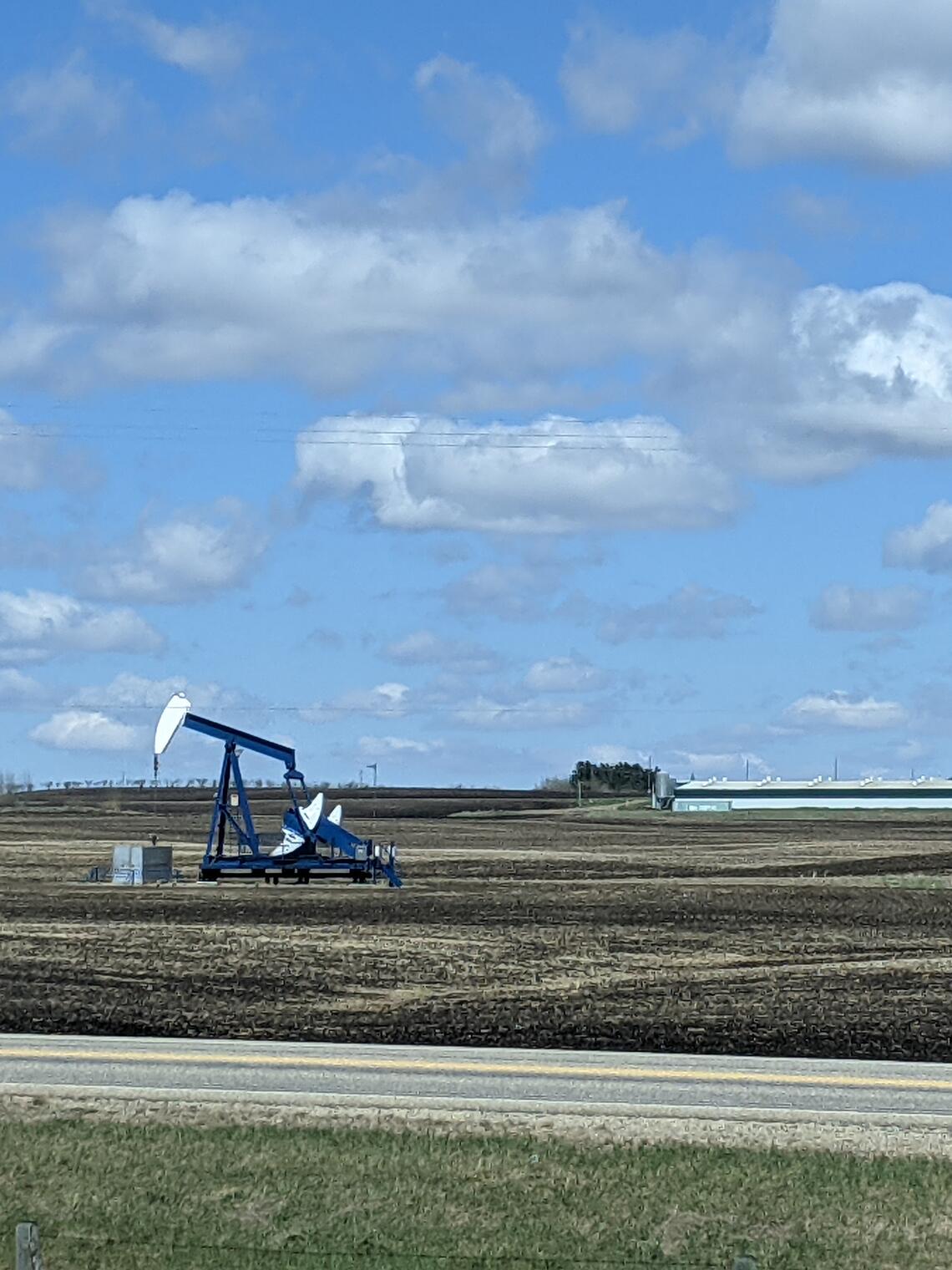 well along Highway 56, near Drumheller