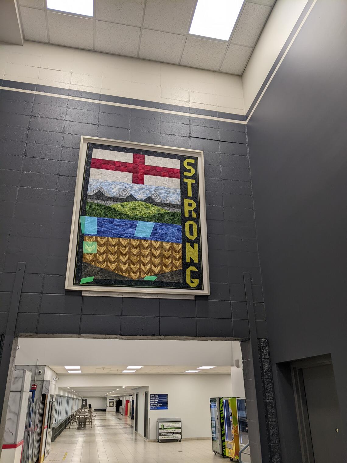 quilt on display