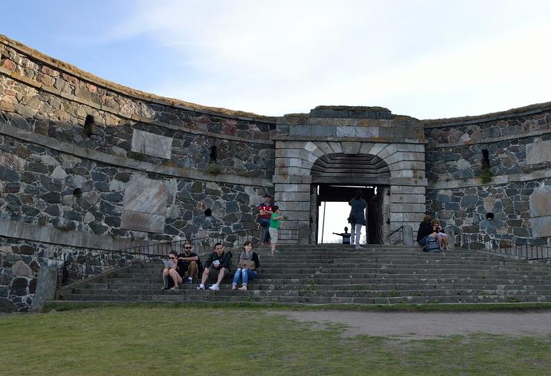 Image of Kings Gate at Suomenlinna fortress island outside Helsinki