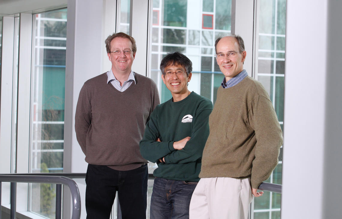 Three University of Calgary researchers – David Hall, Masaki Hayashi and Bernhard Mayer – have been awarded funding from Alberta Innovates – Energy and Environment Solutions (AI-EES) for projects exploring water quality and the sustainable management of groundwater. Three University of Calgary researchers – David Hall, Masaki Hayashi and Bernhard Mayer – have been awarded funding from Alberta Innovates – Energy and Environment Solutions (AI-EES) for projects exploring water quality and the sustainable management of groundwater.