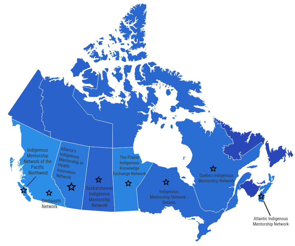 A map of the IMNPs across Canada