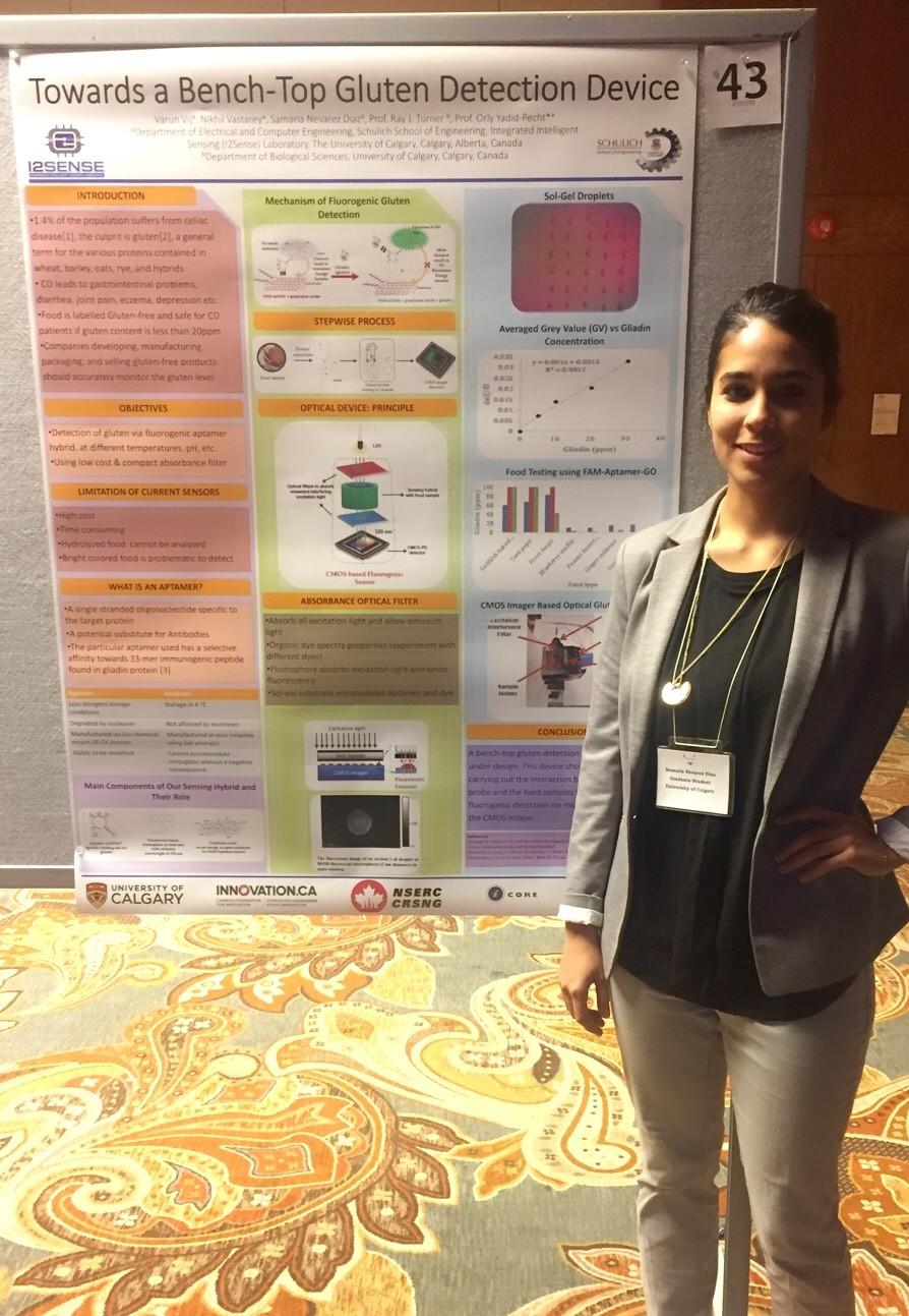 Allergens detection team has presented their work in a poster presentation on "19th Annual Alberta Biomedical Engineering Conference".