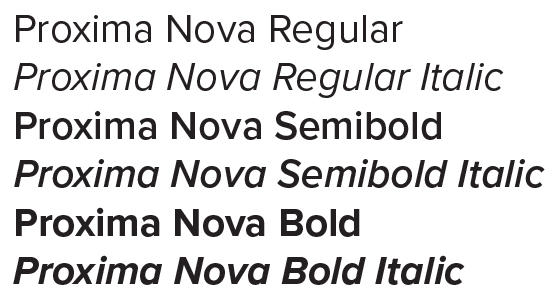 Proxima Nova Proxima Nova