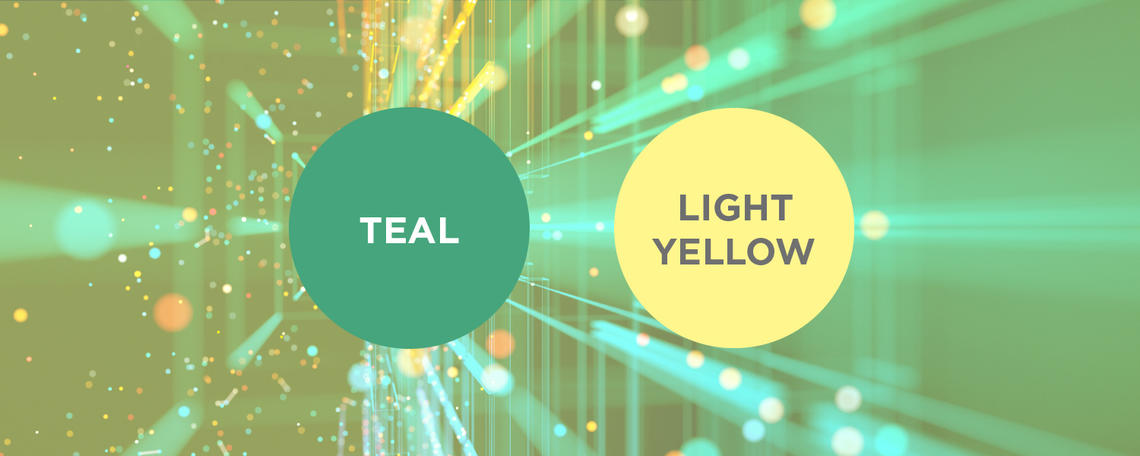 Teal and Light Yellow Teal and Light Yellow