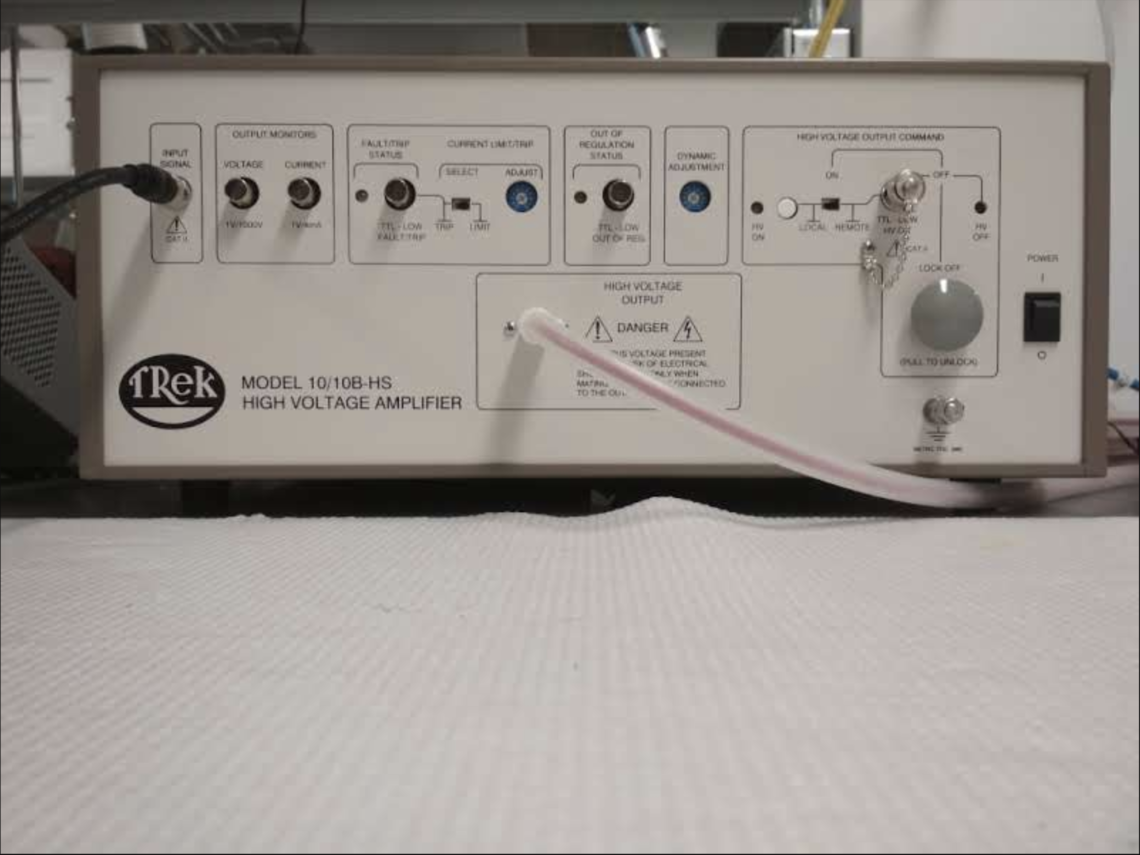 The Trek model 10/10B-HS High-voltage Power Amplifier