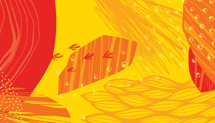 Start something pattern in gold Start something pattern in gold