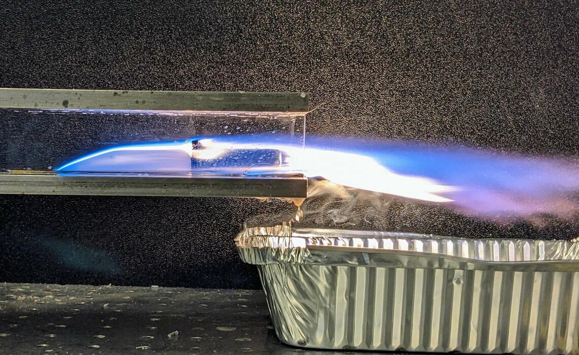 slab burner combustion