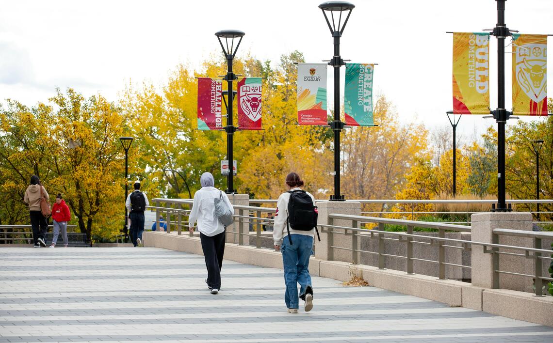University of Calgary campus during autumn