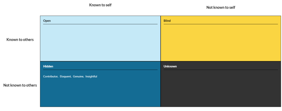 Johari Window Graphic