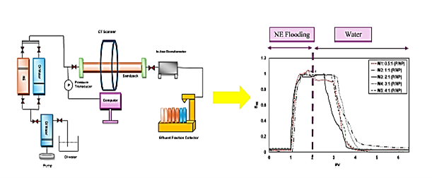 Transport Dynamics of Magnetic Pickering Nanoemulsions in Porous Media