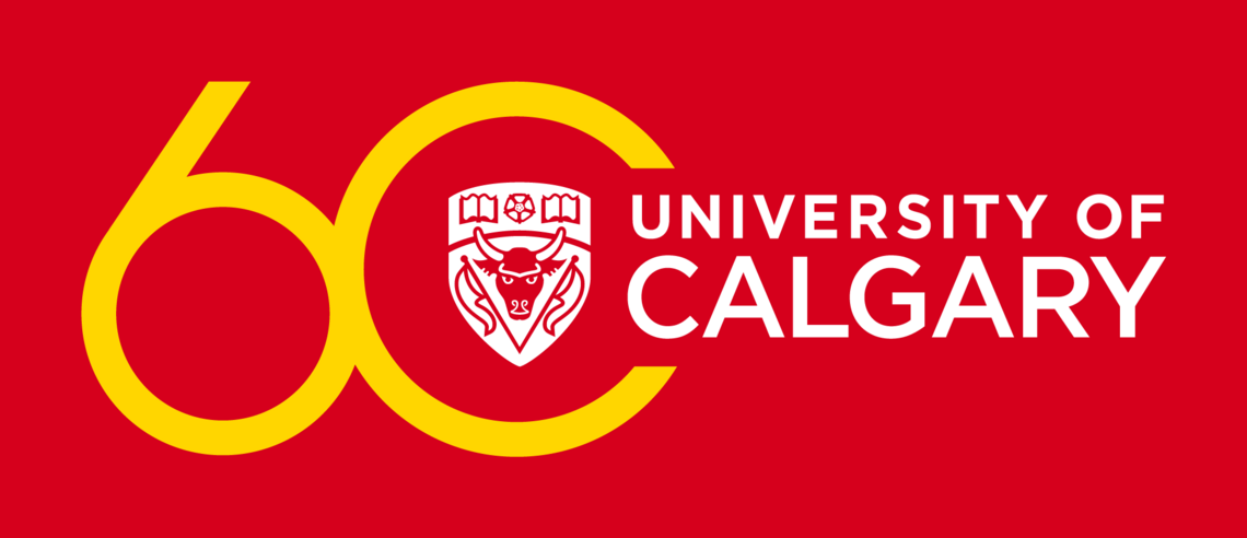 The UCalgary logo surrounded by a 60