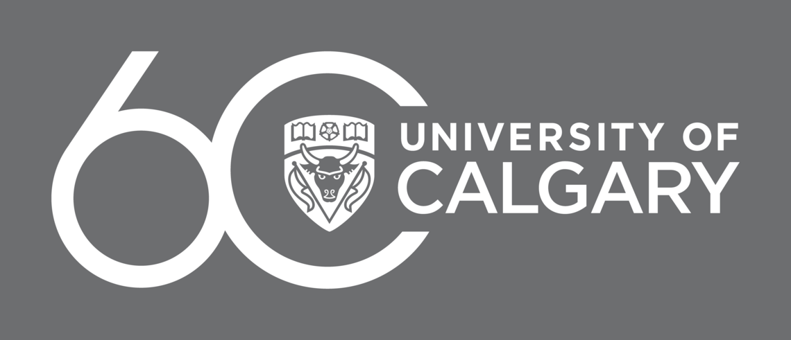 UCalgary logo with a large 60