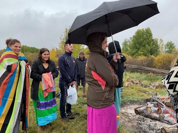 A photo from the Fall 2019 Sweat at Tsuut'ina Nation