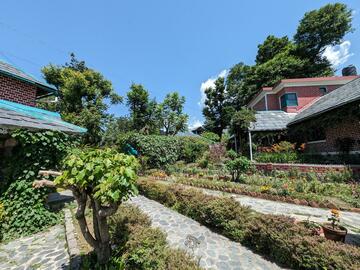 View of a farming community