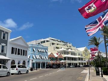 Streets of town in Bermuda