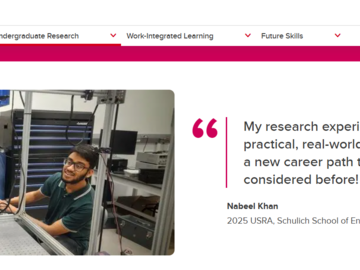 Nabeel on UofC's official website