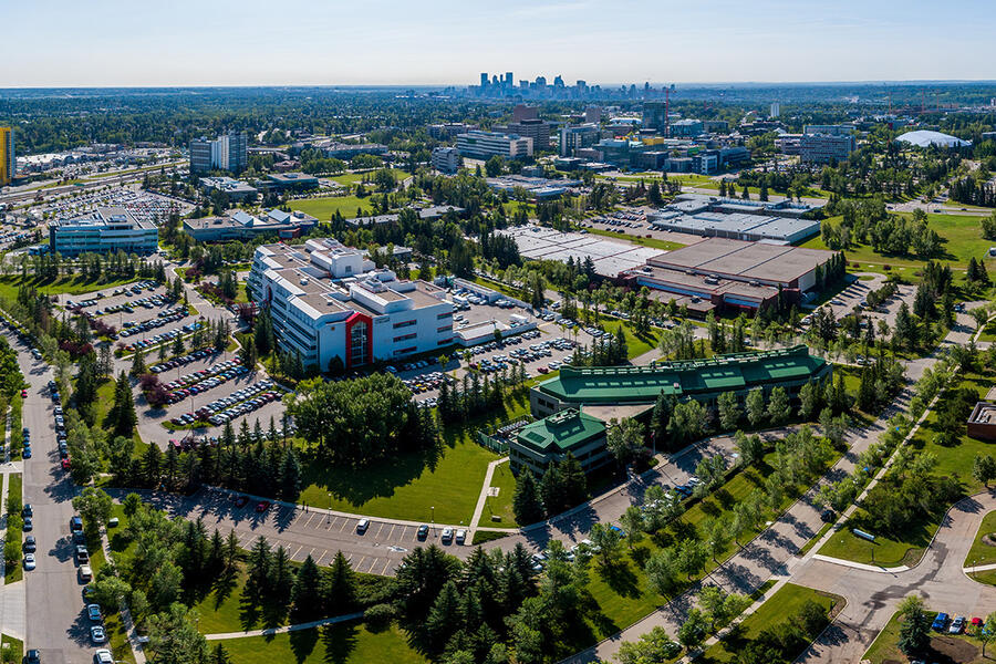 Skyline view of the UCalgary campus