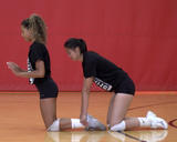 Athlete performing nordic hamstring curl with push-up exercise