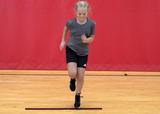 Single-leg hops: forward/backward