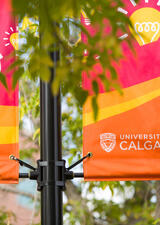 UCalgary banner on campus