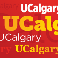 "UCalgary" in various fonts