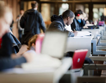 students studying
