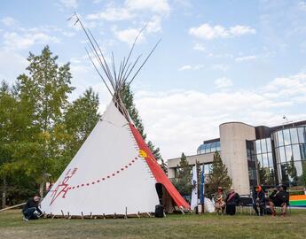 Tipi on campus