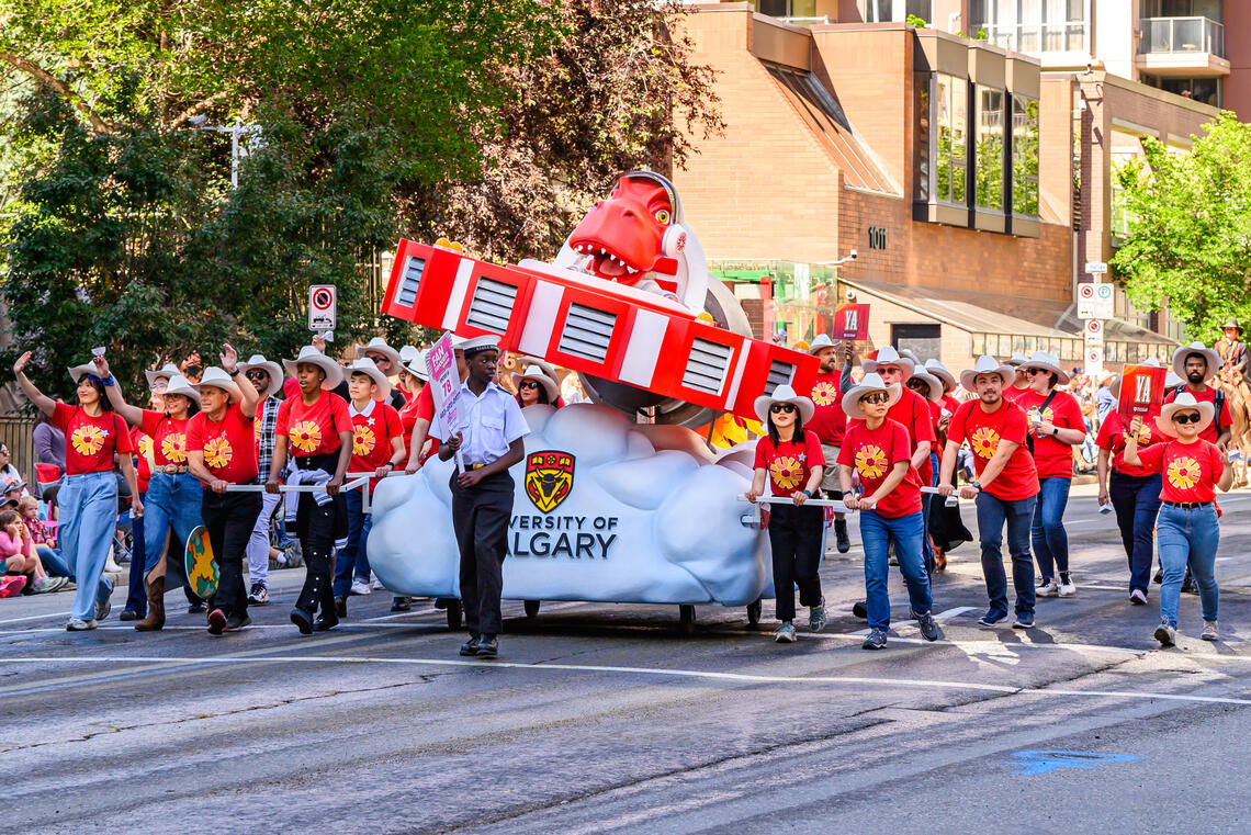UCalgary Dinos float